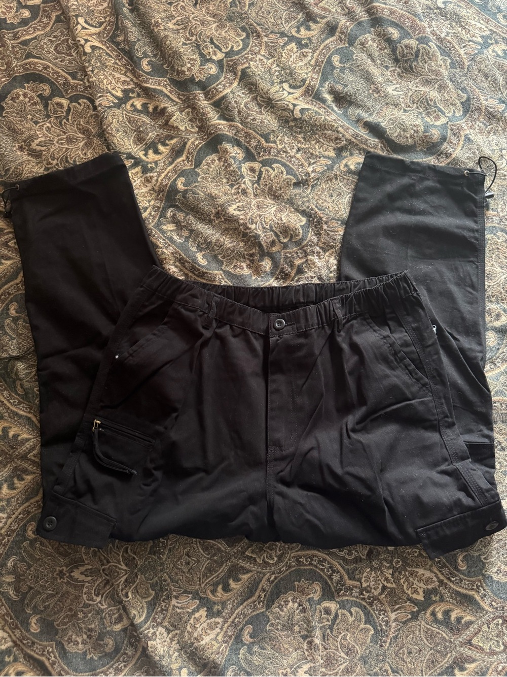 New Men’s 7 Pocket  Combat Cargo Pants With Stretch Waistband Size W 36-38 L 28